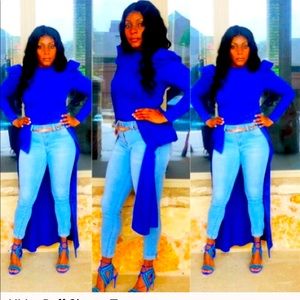 Hi Lo Puff Sleeve Top